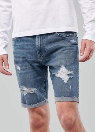 Джинсові шорти hollister epic flex denim short size 32