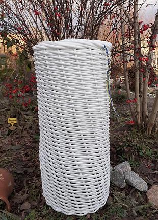 Кашпо двох стороннє, без отворів у дні, висота 50 см, об'єм 6 літрів.