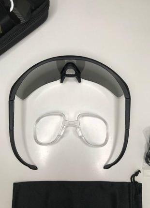 Комплект! тактичні окуляри балістичні окуляри 4 лінзи + чохол+шнурок тактические/балистические4 фото