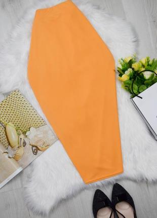 Миди юбка клёвый персиковый цвет
