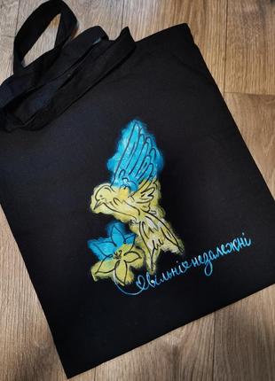 Шоппер с патриотическим рисунком