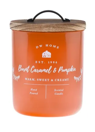 Ароматическая свеча dw home burnt caramel & pumpkin