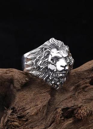 Кольцо мужское лев