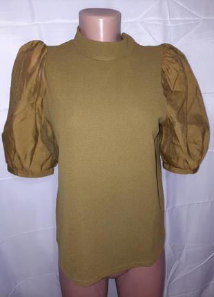 Блуза с шифоновыми рукавами, размер s/m1 фото