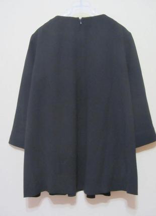 Cos топ блуза блузка черная а-образный силуэт размер 38 м4 фото