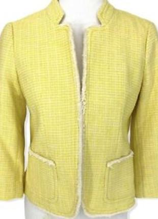 #уникальные вещи#твидный желтый пиджак блейзер