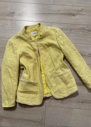 #уникальные вещи#твидный желтый пиджак блейзер7 фото
