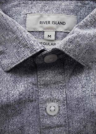 Чоловіча сорочка в крапп рябчик меланж river island m