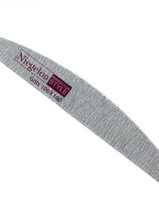 Пилка niegelon, 100/100, серая, "лодка"