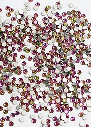 Стрази рожевий хамелеон № 5, 100 шт, 1.8 мм