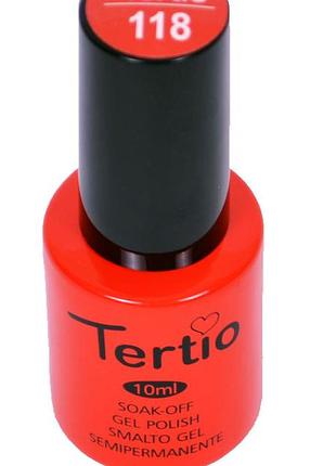 Гель-лак №118 tertio, морквяний2 фото