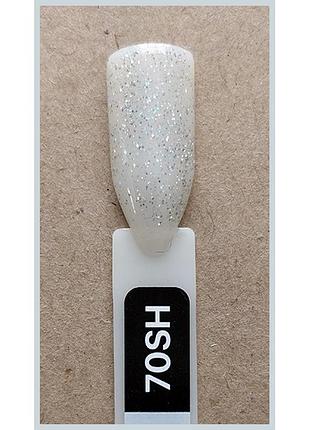 Гель-лак kodi professional 70sh,голографическое серебро, прозрачная основа с мелким голограммным серебрянным г