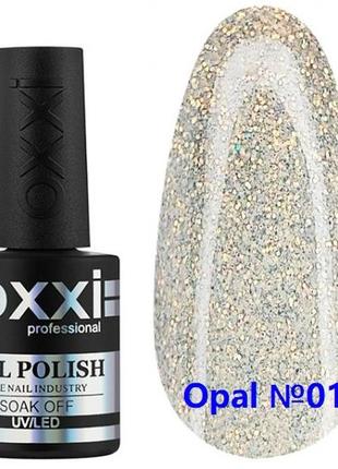 Гель-лак oxxi professional, opal №01 прозрачный с микроблеском