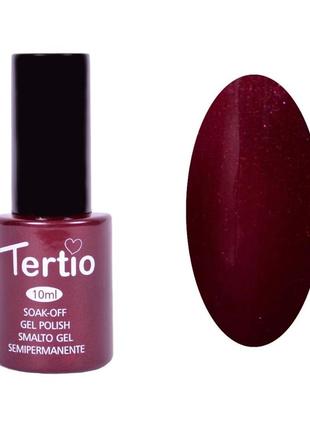 Гель-лак №095 tertio, темно-алый с микроблеском