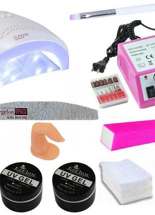 Набор для наращивания с led лампой 48 w и фрезером, № 11