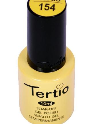 Гель-лак №154 tertio, блідо-жовта емаль3 фото