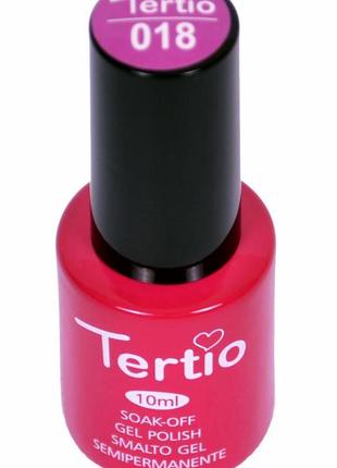 Гель-лак №018 tertio, светло-баклажановый2 фото