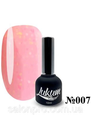 Камуфлюється база yogurt rubber base № 7, lukum nails