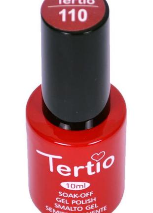 Гель-лак №110 tertio, красный темный2 фото