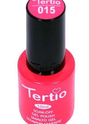 Гель-лак №015 tertio, яскраво-рожевий2 фото