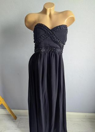 Розпродаж! сукня із шифону, з камінням.