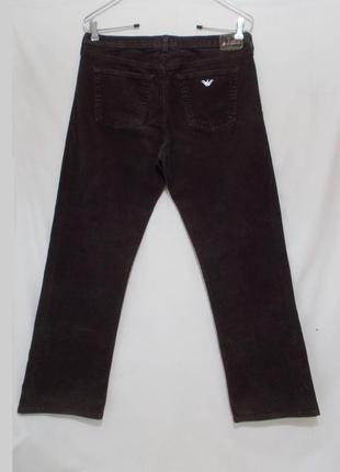 Новые брюки вельветовые шоколад 'eco wash' w31 'armani jeans'