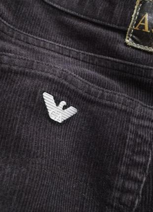 Новые брюки вельветовые шоколад 'eco wash' w31 'armani jeans'
