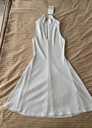 Новое белое платье zara
