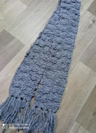Теплый шарф длинный
