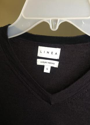 Светр джемпер  linea вовна меріноса merino wool пуловер світер2 фото