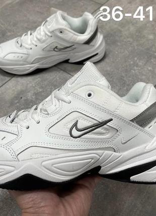 Кроссовки nike m2k tekno white grey👟1 фото