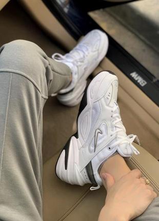 Кроссовки nike m2k tekno white grey👟4 фото