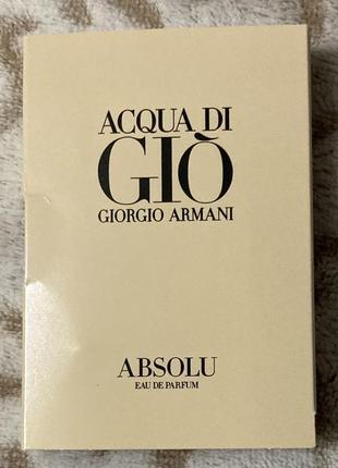 Giorgio armani acqua di gio absolu