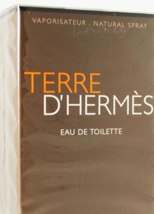 Hermes terre d'hermes туалетна вода edt 100ml (2 фото