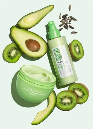 Briogeo superfoods™ avocado + kiwi mega moisture 3-in-1 leave-in spray несмываемый спрей, 170 мл1 фото