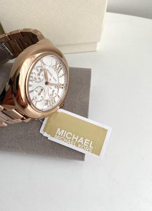 Michael kors camille chronograph watch mk7271 наручные часы хронограф майкл корс оригинал мишель корс на подарок жене подарок девушке9 фото