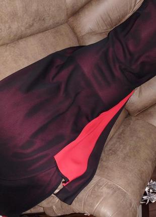 Maria benito платье вечернее черно-красное рр 10 бренд maria benito second hands4 фото