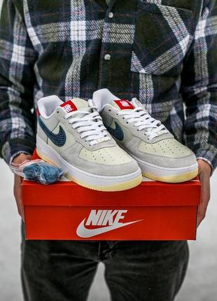 Женские кожаные кроссовки black and pink nike air forces base x undefended #найк