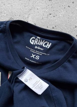 Primark x the grinch men’s blue big print t-shirt футболка5 фото