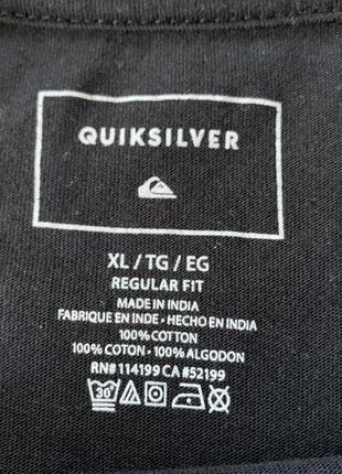 Мужская хлопковая футболка с принтом quiksilver5 фото