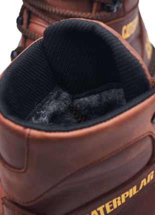 Шкіряні чоловічі теплі кросівки черевики ботинки кожаные мужские теплые кроссовки зимние ботинки нат2 фото