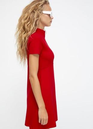 Дуже гарне трикотажне міні плаття сукня зара zara s2 фото