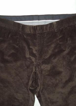 Штани чоловічі вельветові коричневі 48 p.3 фото