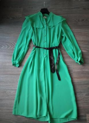 Винтажное зеленое платье, dereta, london,l