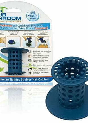 Пробка-затичка для ванни з фільтром від волосся tub shroom c18 el067-1