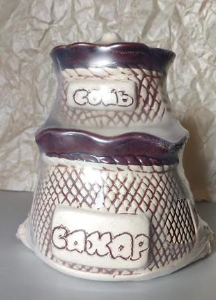 Кераміка набір для спецій сіль сахар укрсувенір