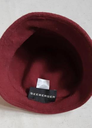 Шляпка стильная seeberger германия валяная шерсть3 фото