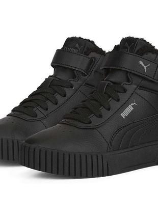 Кожаные кроссовки на флисе carina 2.0 | puma