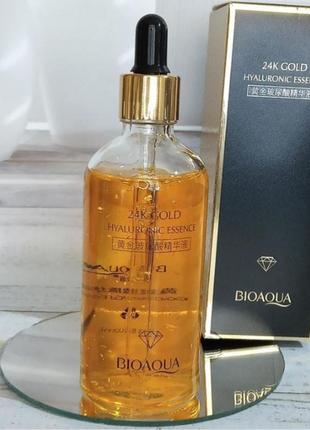 Сироватка для обличчя bioaqua 24 k gold hyaluronic acid 100 мл