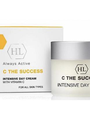 Интенсивный дневной увлажняющий крем с витамином c holy land cosmetics c the success cream